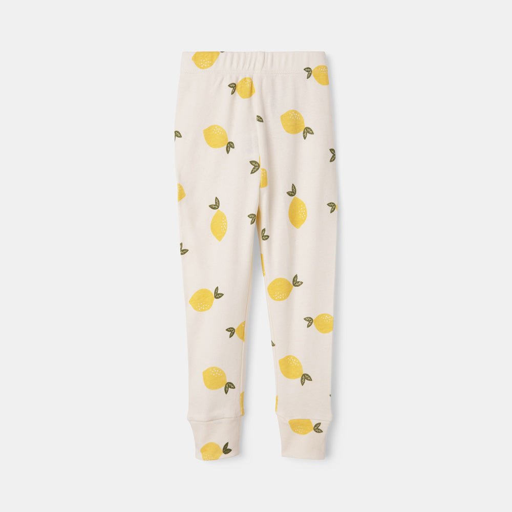 rise little earthling Short Sleeve Sleep Set - Antique White Lemon / 3y - Image 12