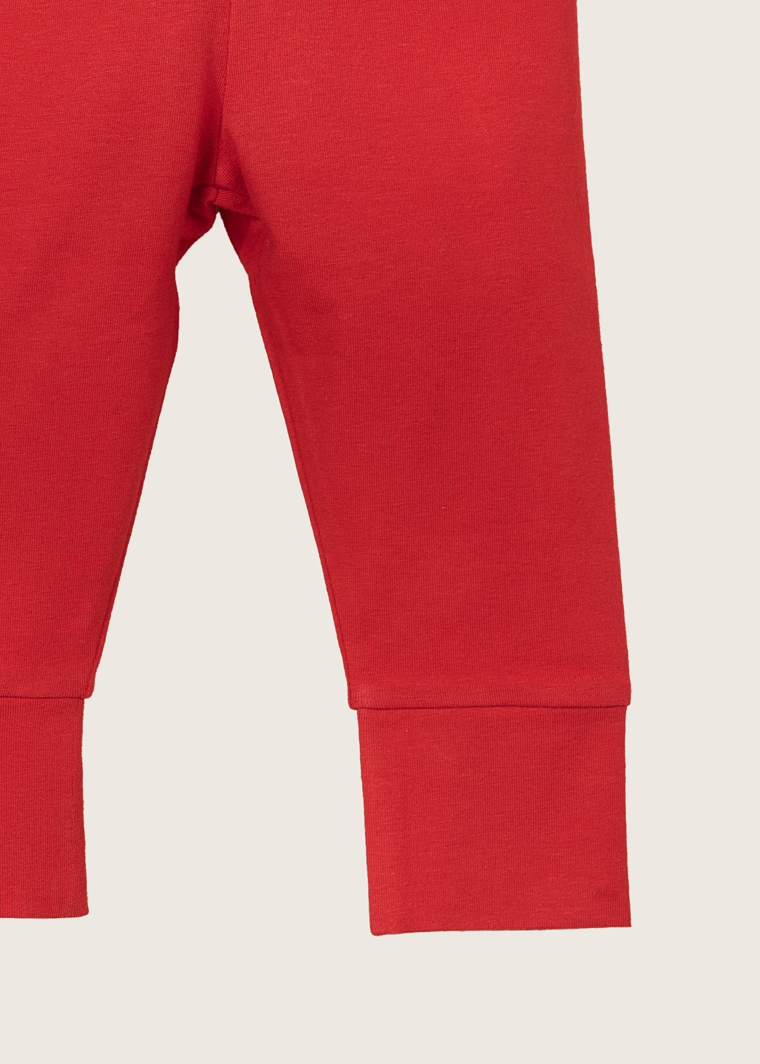 rise little earthling Cuffed Legging BGHKB07 - Red / 0-3m - Image 4