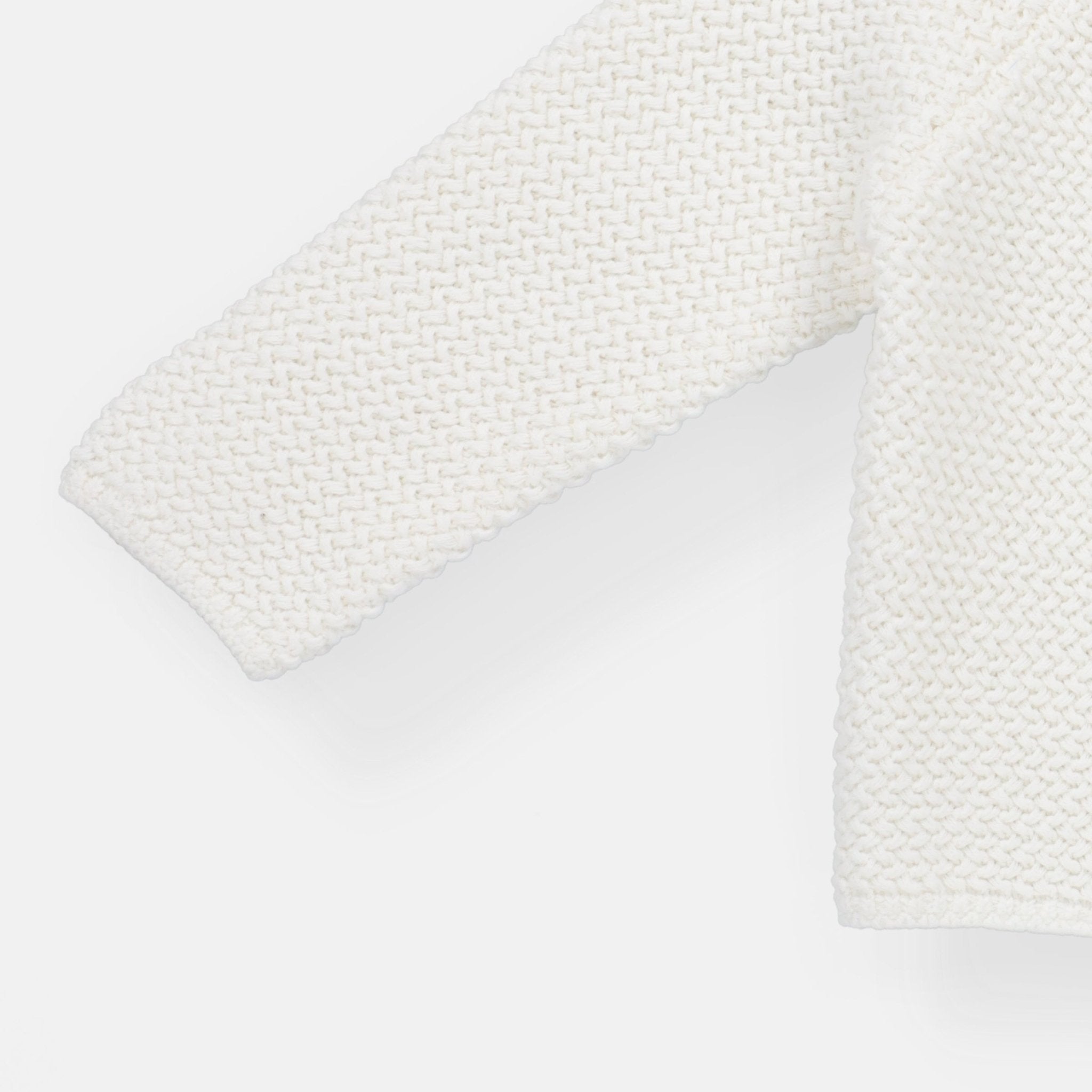 Rise Little Earthling Texture Knit Cardi - Antique White / 6-9m - Image 3
