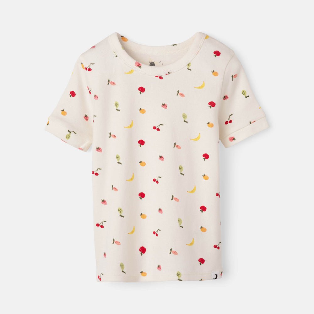 rise little earthling Short Sleeve Sleep Set - Antique White Lemon / 3y - Image 7