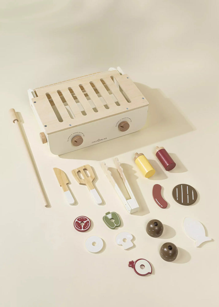 Coco Village Wooden Barbecue Playset and Accessories - Image 3