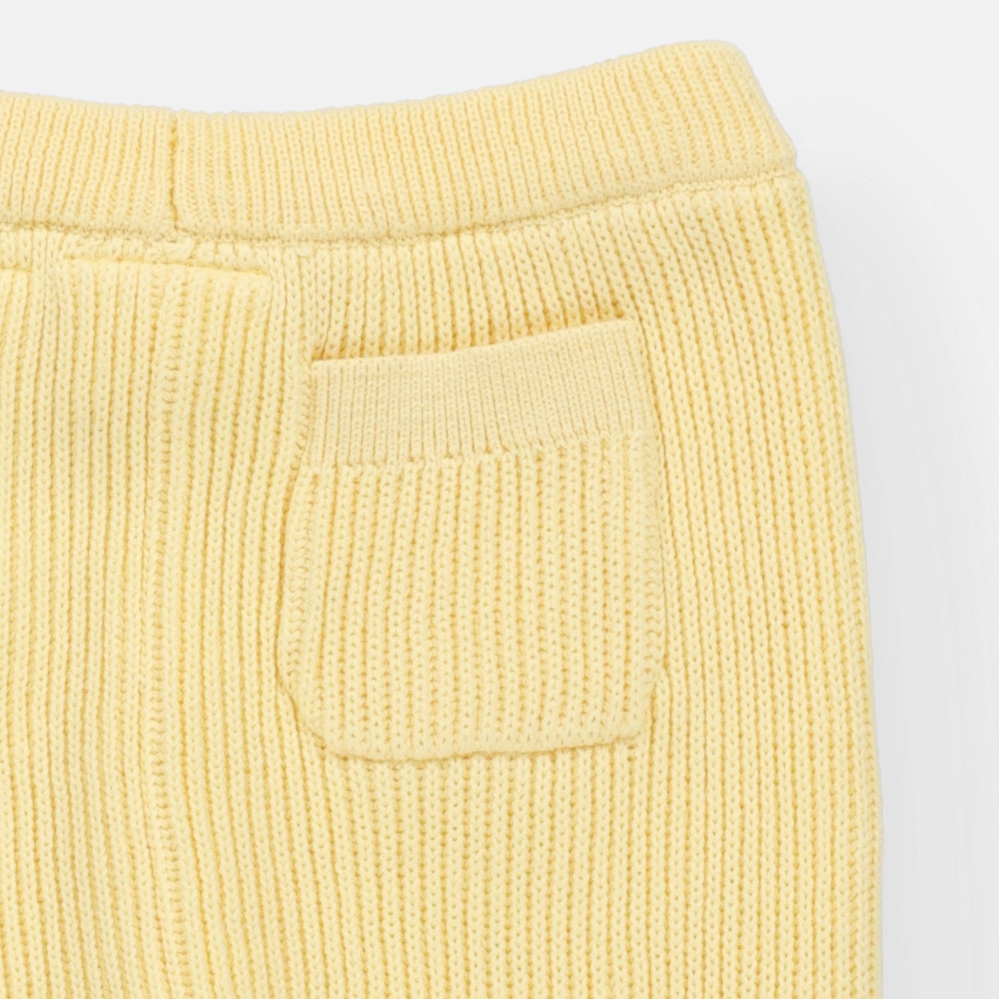 Rise Little Earthling Rib Knit Jogger - Yellow / 18-24m - Image 4