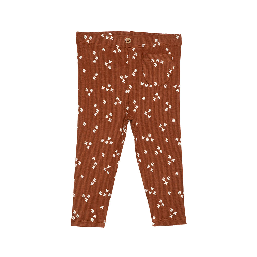 rise little earthling Pocket Leggings Andorra Birds 0-3m - Andorra Birds / 3-6m