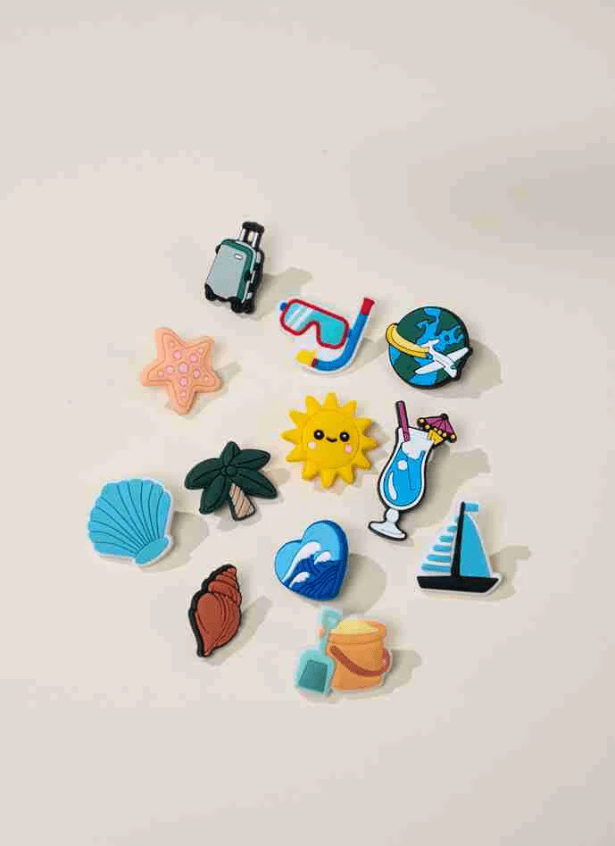 Coco Village Set of 12 Holiday Charms Pin - Image 7