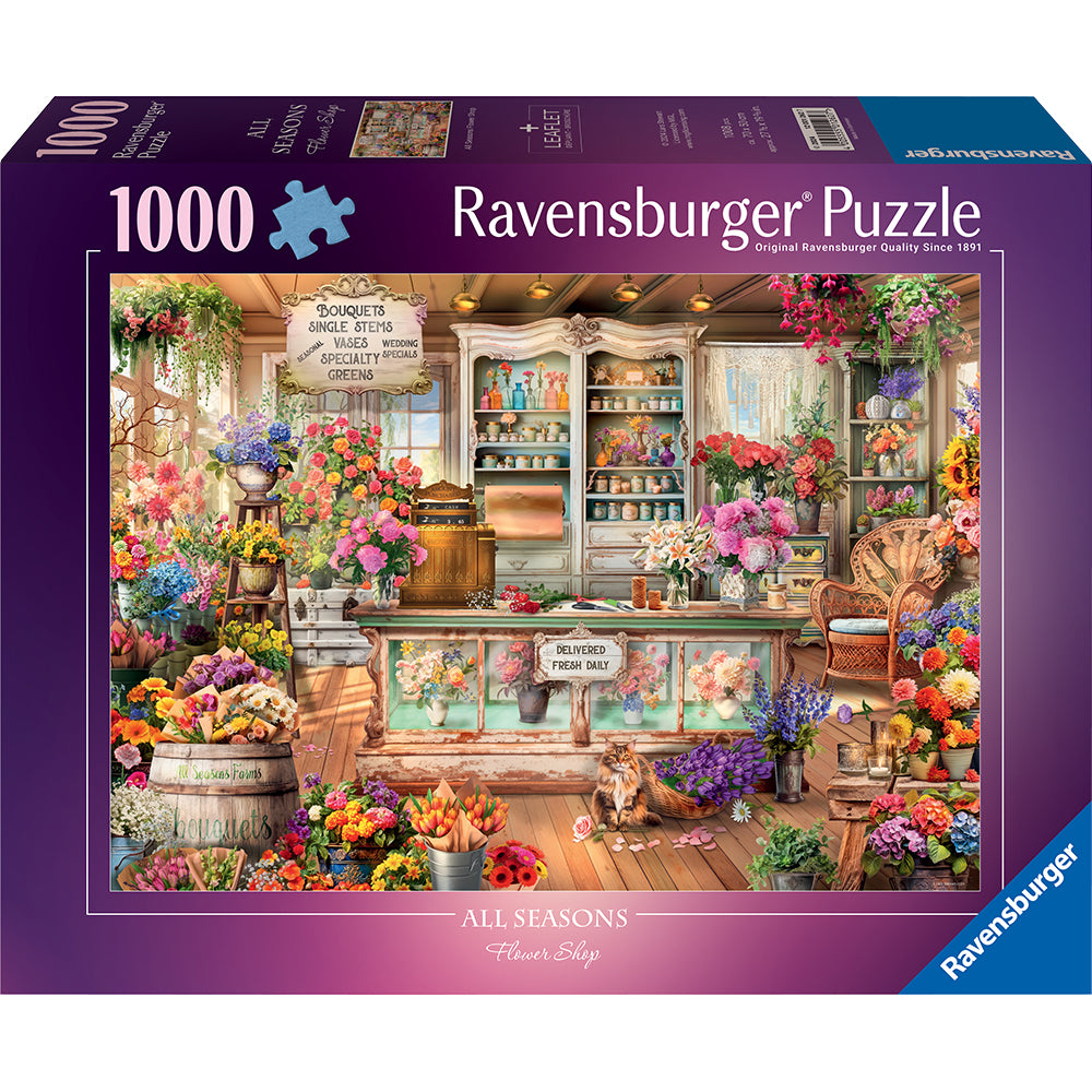 Ravensburger All Seasons Flower Shop 1000 Pc Puzzle - Image 4