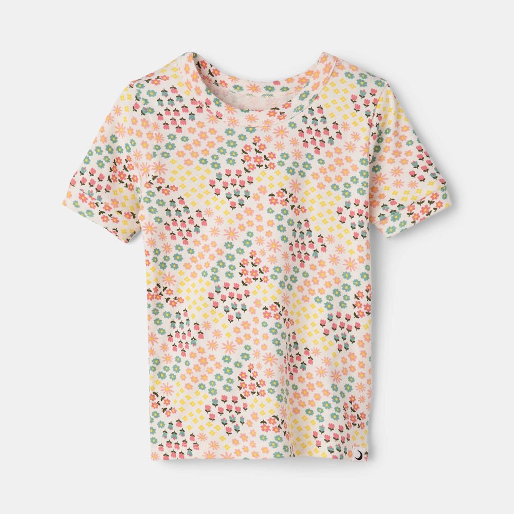 rise little earthling Short Sleeve Sleep Set - Antique White Lemon / 3y - Image 2