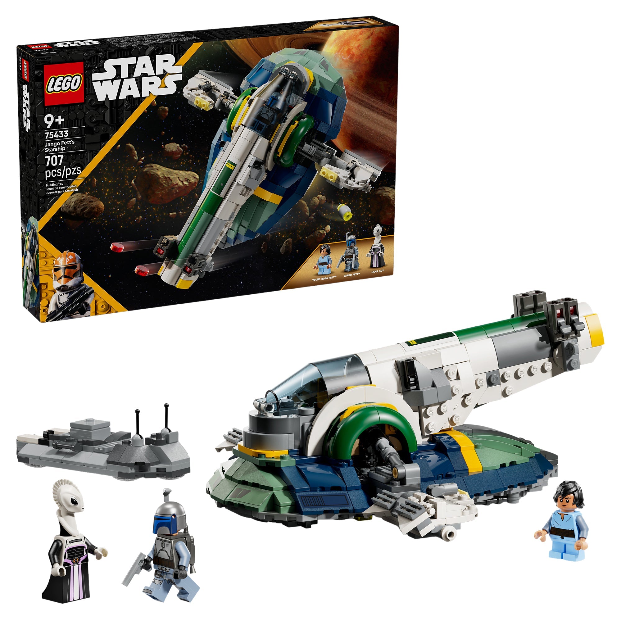 LEGO® Star Wars: Attack of the ClonesTM Jango Fett’s Starship Set 75433 - Image 2