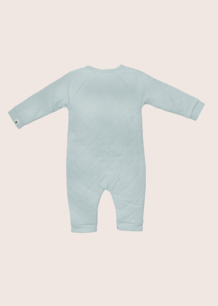 rise little earthling Quilted Wrap Romper - Green / 9-12m - Image 6