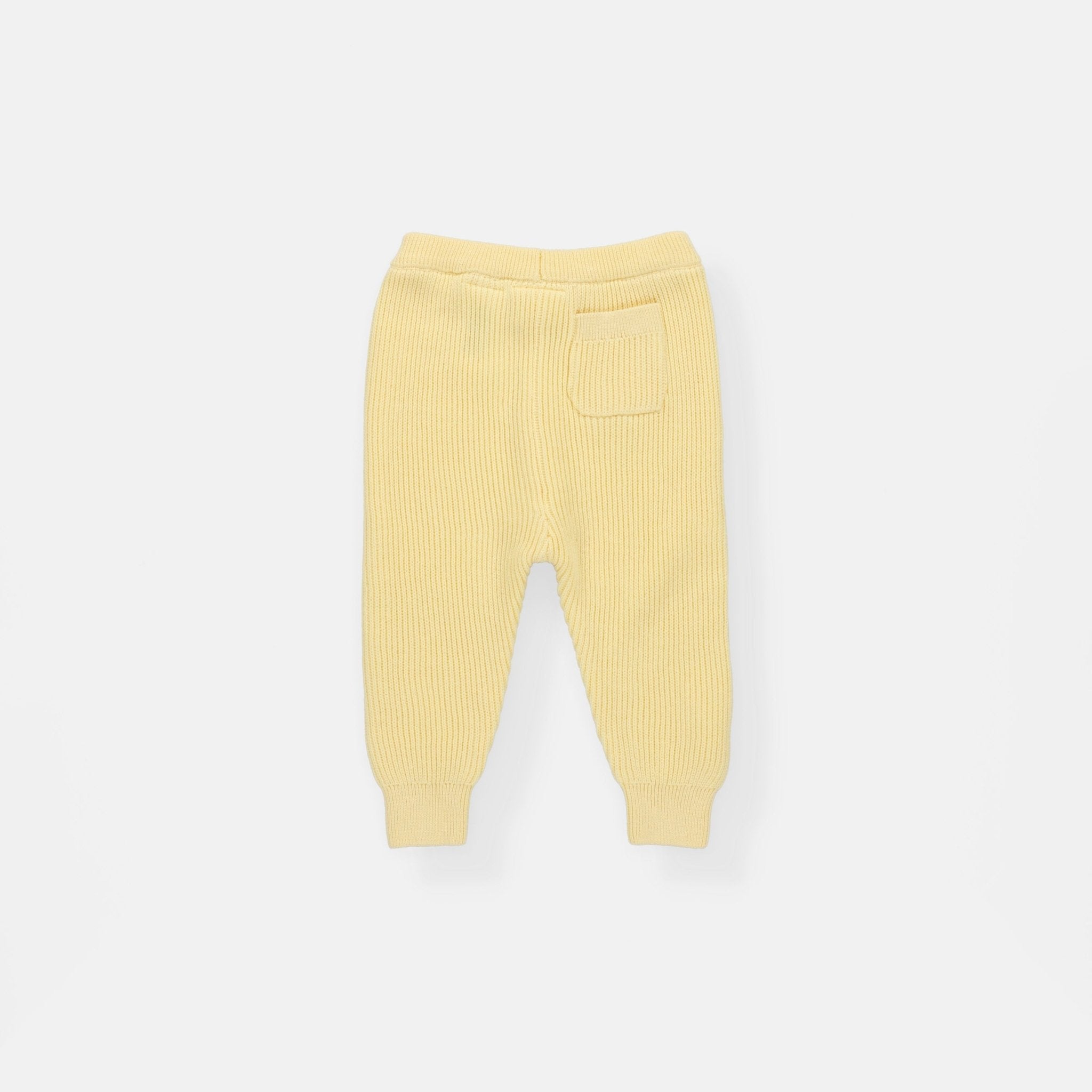 Rise Little Earthling Rib Knit Jogger - Yellow / 18-24m - Image 3