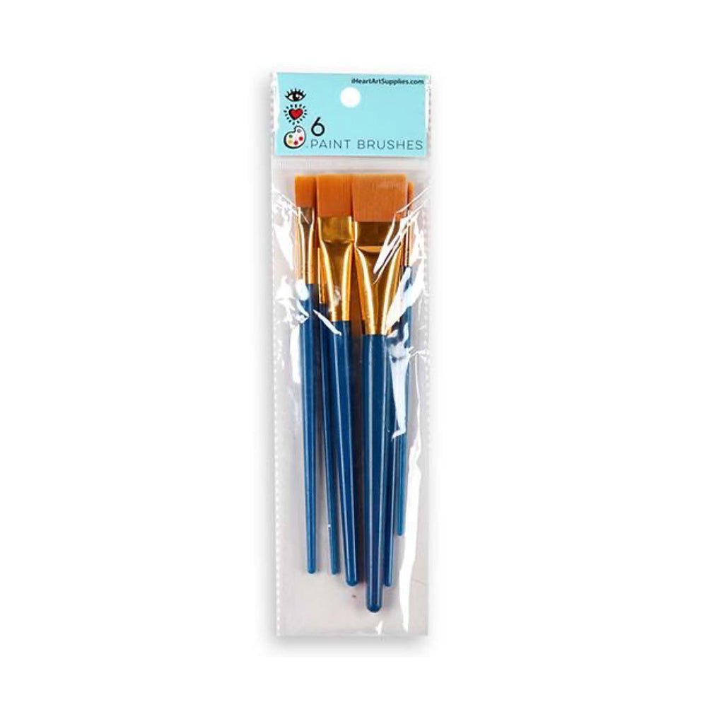 Bright Stripes iHeartArt 6 Paint Brushes