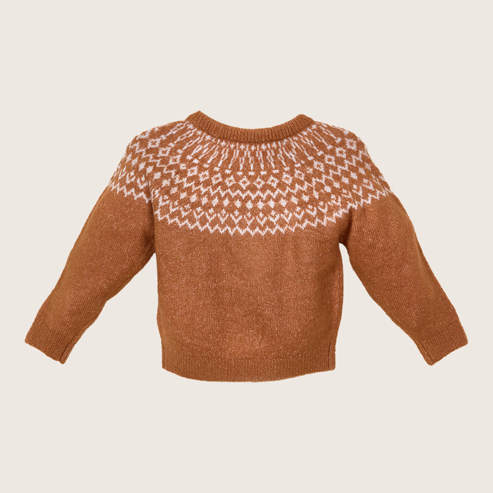rise little earthling Fairisle Sweater BUHSW08 - Red / 9-12m - Image 6