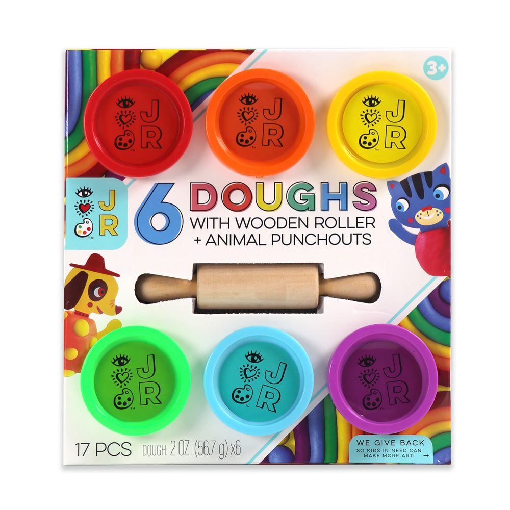 Bright Stripes JR 6 Doughs + Wooden Roller - Image 5