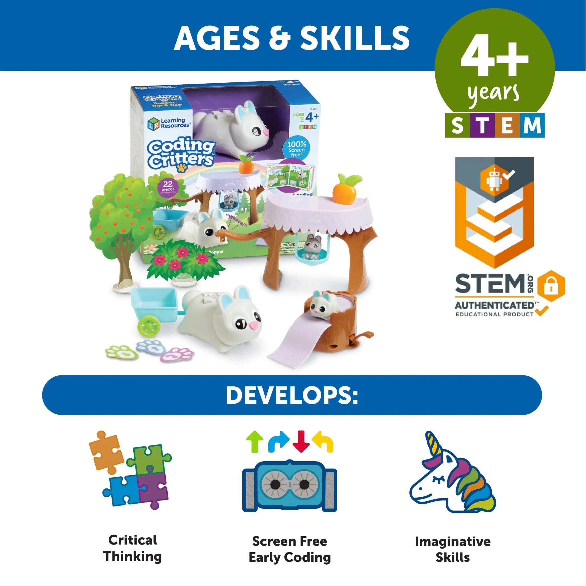 Learning Resources Coding CrittersTM: Bopper With Hip & Hop - Image 5