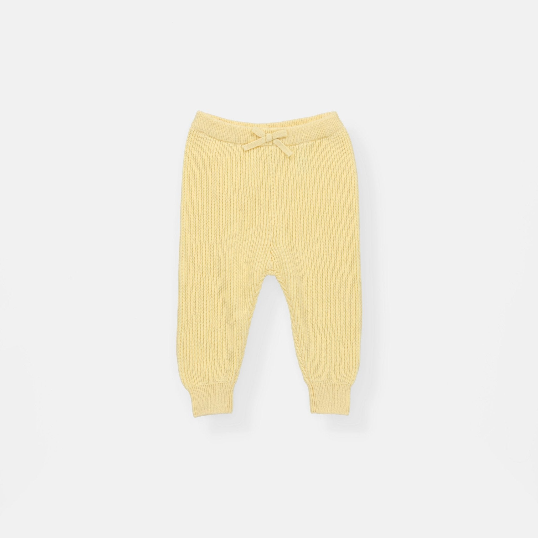 Rise Little Earthling Rib Knit Jogger - Yellow / 18-24m