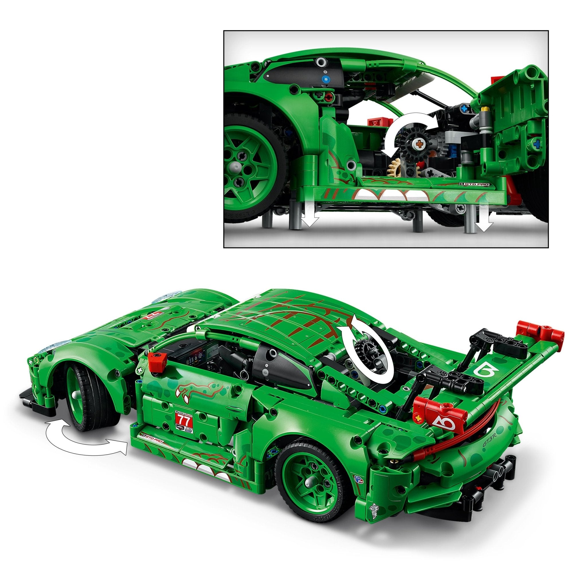 LEGO® Technic LEGO® Porsche 911 GT3 R REXY AO Racing Car 42224 - Image 3