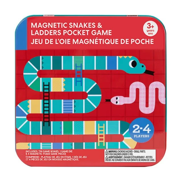 Made By Mastermind Toys Mastermind Toys Magnetic Snakes & Ladders Pocket Game - Image 3