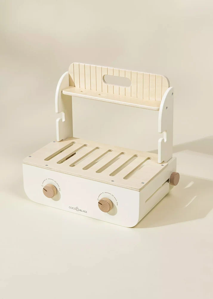 Coco Village Wooden Barbecue Playset and Accessories - Image 4