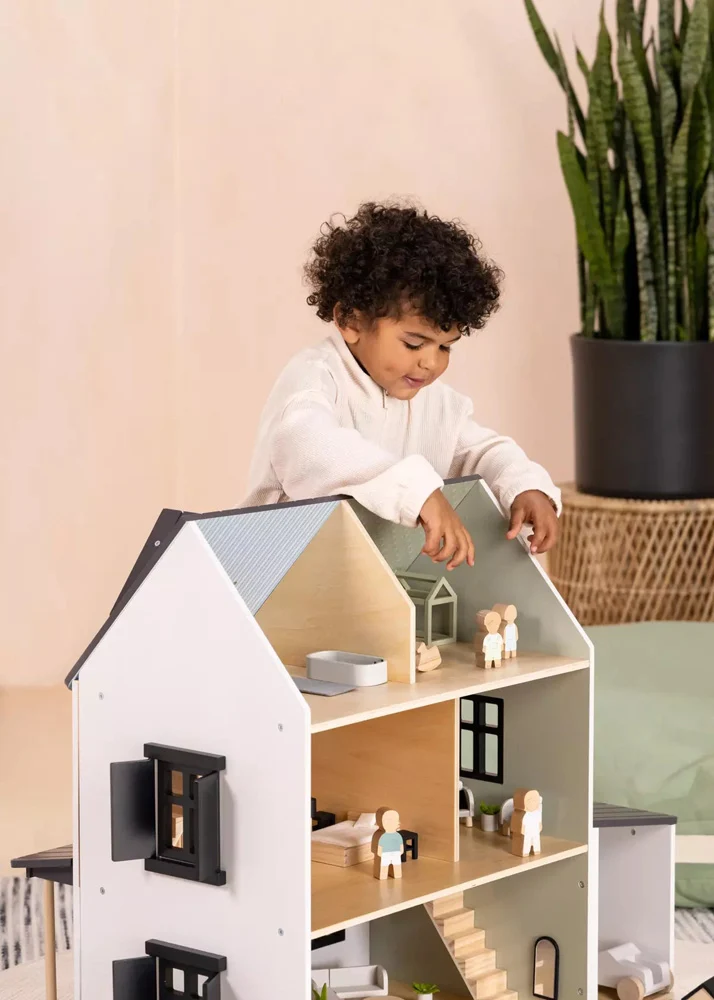 Coco Village Wooden Doll House Kitchen Furniture (12 pcs) - Image 19