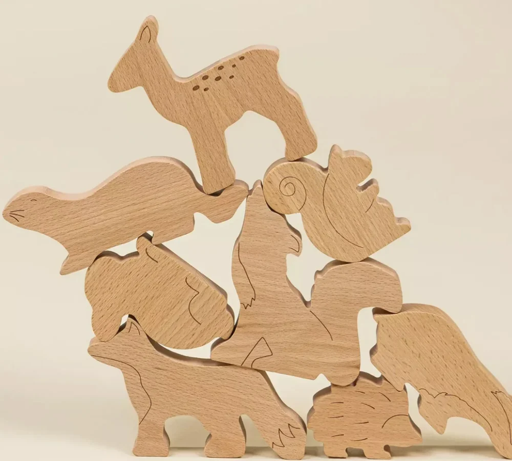 Coco Village Wooden Balance Puzzle -Forest (8 pcs) - Image 2